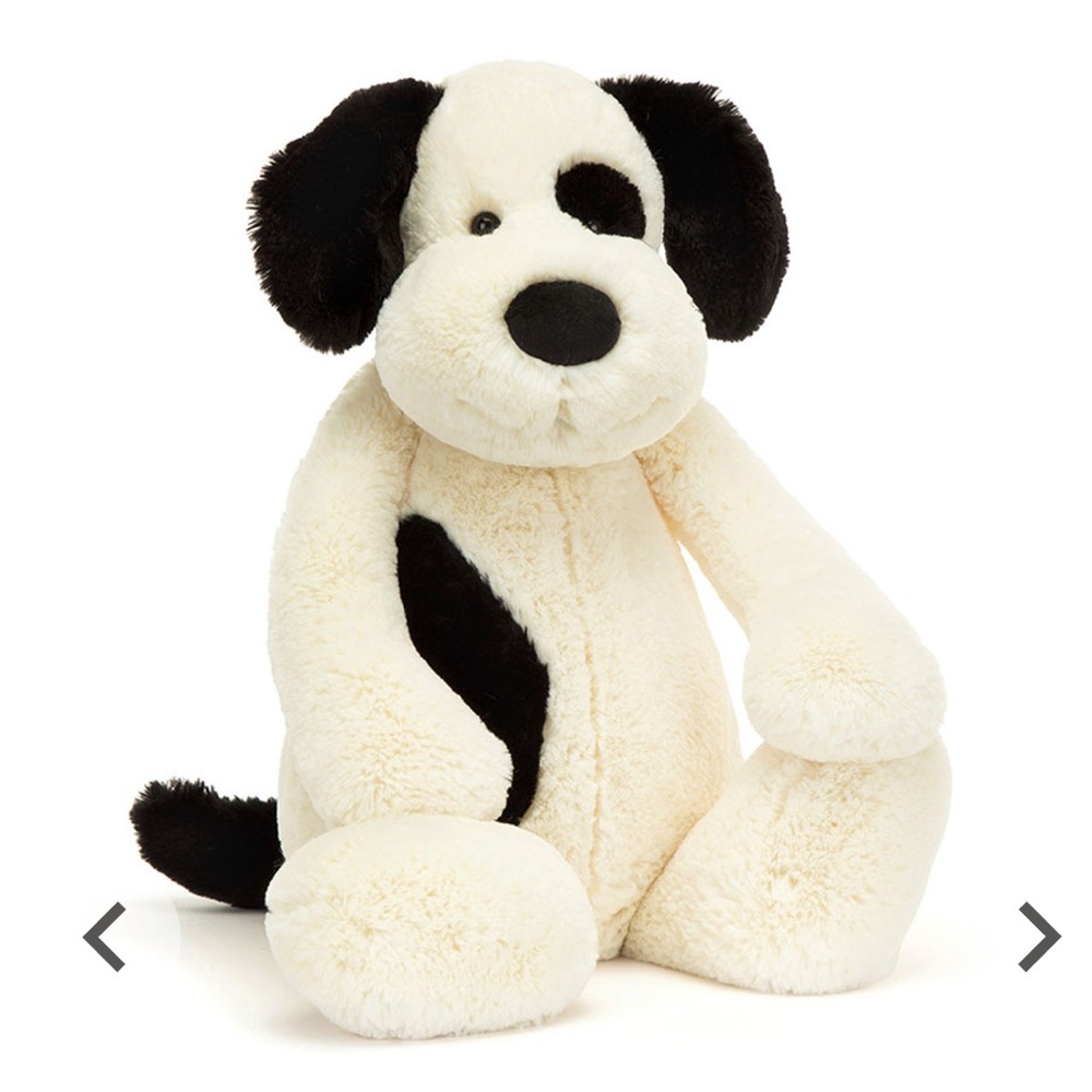 Jellycat Really Big Bashful Black & Cream Puppy
